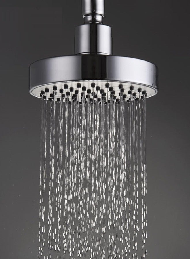 JAGGER JAG369 Rain Shower Head [ 4" Inch ] with Shower Arm [ 9" Inch ], Lauxury Bathroom Celing Shower, With Teflon Tape And Wall Flange (ROUND ABS [ BELL ]) - Image 2